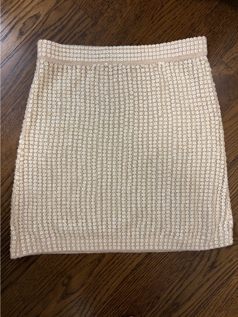 J. CREW Collection Sequin Embellished Pointelle Alpaca-Blend Mini Skirt in Ivory - Picture 3 of 6
